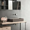 Viadurini Bathroom Steinwaschbecken-Rechteckiges und modernes Arbeitsplattenwaschbecken aus Designstein - Farartlav3