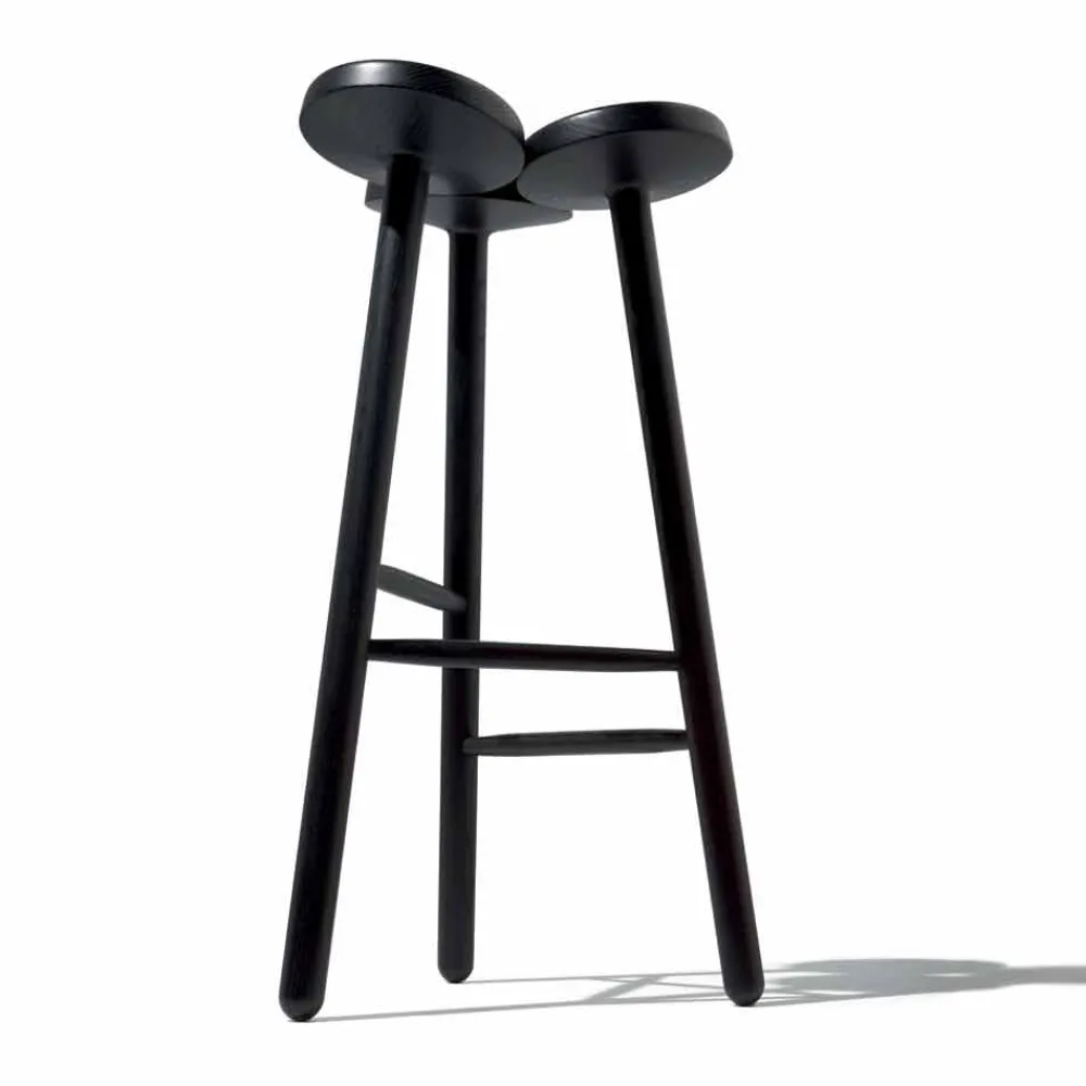 Viadurini Living Barhocker-Reckhocker oder Küchentheke aus Esche Made in Italy - Lottie