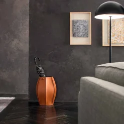 Limac Design Regenschirmständer Design-Regenschirmständer Audrey modernes Design aus regeneriertem Leder, hergestellt in Italien