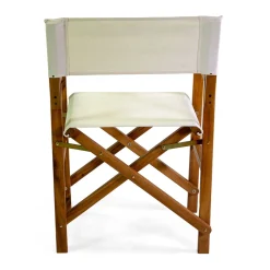 Viadurini in the Garden Holzsessel-Regiestuhl aus geöltem Akazienholz Naturfarbe - Technical