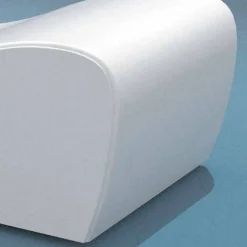 Trona Sonnenliegen-Relax Sonnenliege aus Kunstleder weiss made in Italy