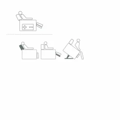 Stile Relax Aufstehsessel Und Massagesessel-Relaxsessel mit Aufstehhilfe und 2 Motoren, made in Italy Design Rosa