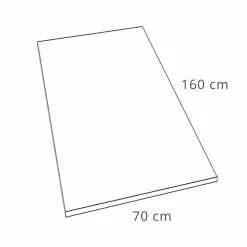 Viadurini Bathroom Rechteckige Duschwannen-Resin Duschwanne Beton Effekt Finish 160x70 Modern - Cupio