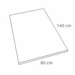 Viadurini Bathroom Rechteckige Duschwannen-Resin Duschwanne 140x80 in modernem White Slate Effect Finish - Sommo