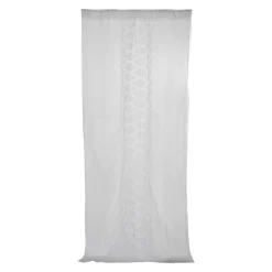 Viadurini Textile Leinenvorhänge-Retro Leichter Leinenvorhang mit Organza und italienischer Luxusstickerei - Marinella