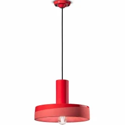 Ferroluce Pendelleuchten Vintage-Retro Style Hängelampe aus farbiger Keramik - Pi