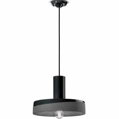 Ferroluce Pendelleuchten Vintage-Retro Style Hängelampe aus farbiger Keramik - Pi