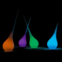 Myyour Lichtmöbel|Designer Stehlampen-RGB Stehleuchte Vase der Dekoration mit Kunststoff-Design - Ampulle von