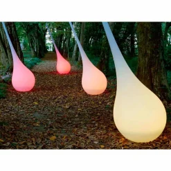 Myyour Lichtmöbel|Designer Stehlampen-RGB Stehleuchte Vase der Dekoration mit Kunststoff-Design - Ampulle von