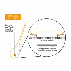 Myyour Lichtmöbel|Designer Stehlampen-RGB Stehleuchte Vase der Dekoration mit Kunststoff-Design - Ampulle von