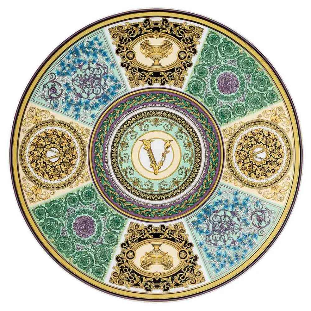 Versace Geschirr Teller-Rosenthal Barocco Mosaic Platzhalterteller Durchmesser 33 cm - Mosaik