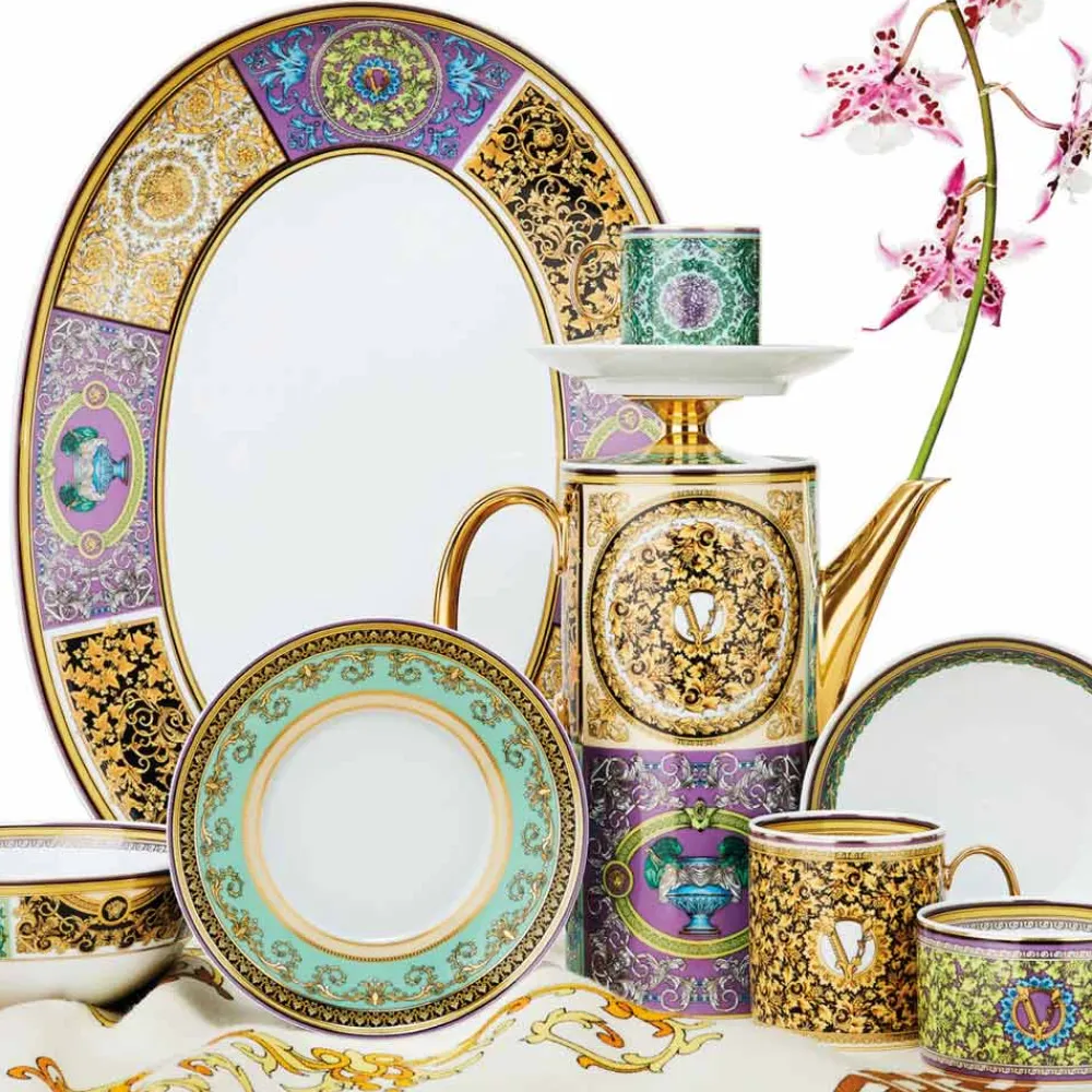 Versace Geschirr Teller-Rosenthal Barocco Mosaic Platzhalterteller Durchmesser 33 cm - Mosaik