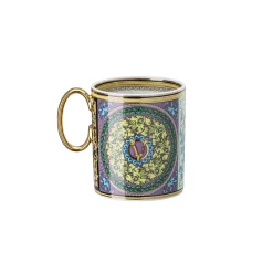 Versace Gläser Set-Rosenthal Barocco Mosaic 4 Gläser mit Porzellanhenkel - Mosaik