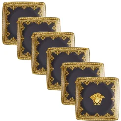Versace Becher Set Design-Rosenthal I Love Baroque 6 flache, quadratische Porzellanschalen - Barock