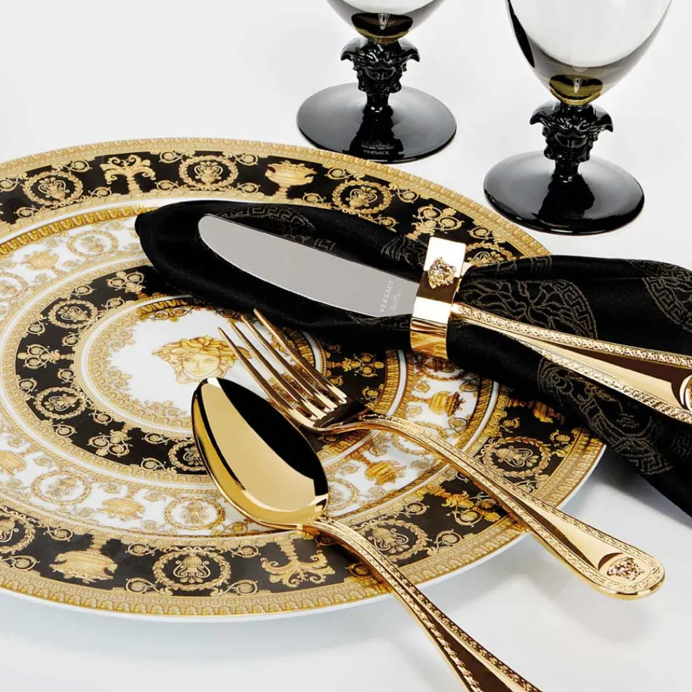 Versace Teller Set-Rosenthal I Love Baroque 4 Speiseteller Ø 18 cm - Barock