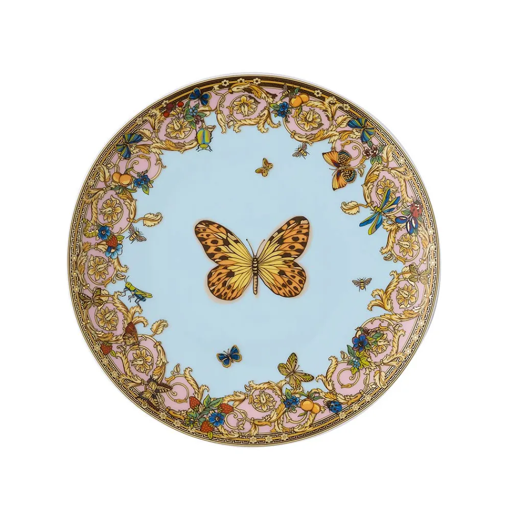 Versace Teller Set-Rosenthal Le Jardin 4 Speiseteller Durchmesser 17 cm aus Porzellan - Jardin