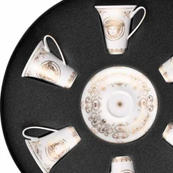 Versace Tee Set Und Kaffee Set-Rosenthal Medusa Gala Set Espressotassen 6 Stück in Porzellan