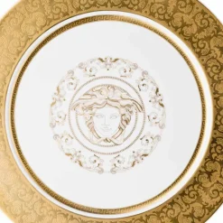 Versace Teller Set-Rosenthal Medusa Gala Gold Tellerhalter 33cm Porzellan