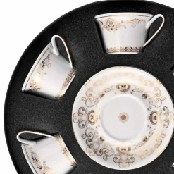 Versace Tee Set Und Kaffee Set-Rosenthal Medusa Gala Gold Set Teetassen 6er Set