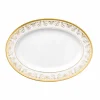 Versace Teller Set-Rosenthal Medusa Gala Gold Ovaler Teller Design 34cm Porzellan