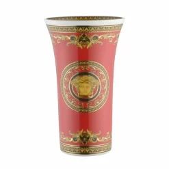 Versace Deko Vasen-Rosenthal Medusa Rosso Vase aus modernem Design Porzellan 26cm