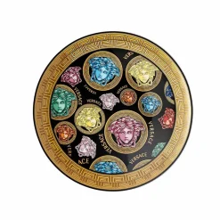 Versace Teller Set-Rosenthal Medusa Amplified Multicolor 4 Speiseteller - Amplifiedmulticolor
