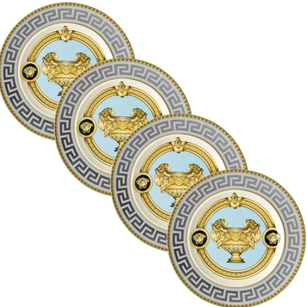 Versace Teller Set-Rosenthal Prestige Gala 4 Speiseteller Durchmesser 17 cm - Prestige
