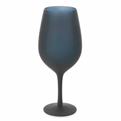 Viadurini Kitchen Weinkelch-Rot- oder Weißweinbecher Set aus farbigem Glas, 12 Stück - Rand