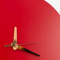 Viadurini Time Design Wanduhren-Rote Wanduhr mit italienischem rundem und modernem Design in Holz - Callisto