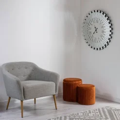 Viadurini Time Design Wanduhren-Runde dekorative Wanduhr aus MDF und Spiegelglas - Tosco