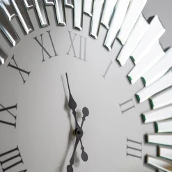 Viadurini Time Design Wanduhren-Runde dekorative Wanduhr aus MDF und Spiegelglas - Tosco