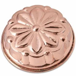 Viadurini Kitchen Küchenzubehör-Runde handverzinnte Kupfer-Kuchenform mit Blumendekor 28 cm - Gianmattia