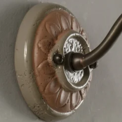 Toscot Garten-Wandlampen-Runde handwerkliche Gartenapplikation in Galestro, hergestellt in Italien – Spoleto