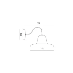 Toscot Garten-Wandlampen-Runde handwerkliche Gartenapplikation in Galestro, hergestellt in Italien – Spoleto