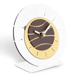 Viadurini Time Design Tischuhren-Runde Tischuhr aus transparentem Methacrylat, hergestellt in Italien – Seltsam