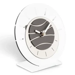 Viadurini Time Design Tischuhren-Runde Tischuhr aus transparentem Methacrylat, hergestellt in Italien – Seltsam