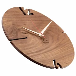 Viadurini Time Design Wanduhren-Runde Wanduhr aus Eichen-, Kiefern- oder Walnussholz Made in Italy - Bethel