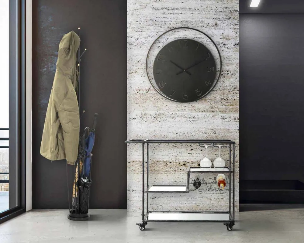 Viadurini Time Design Wanduhren-Runde Wanduhr Durchmesser 60 cm Modernes Eisen - Beatrix