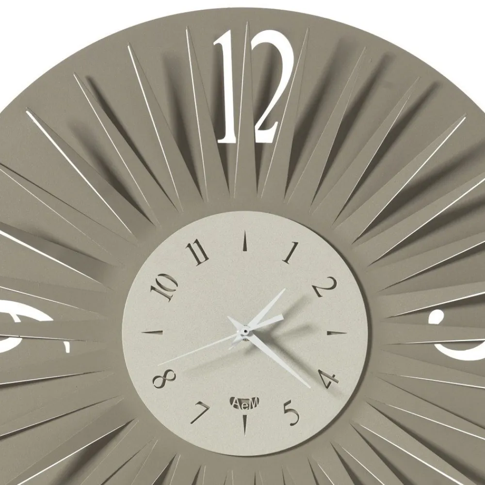 Viadurini Time Design Wanduhren-Runde Wanduhr in Eisen dreidimensionales Design 2 Farben - Heco