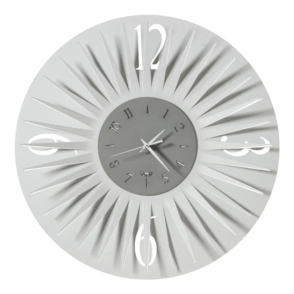 Viadurini Time Design Wanduhren-Runde Wanduhr in Eisen dreidimensionales Design 2 Farben - Heco