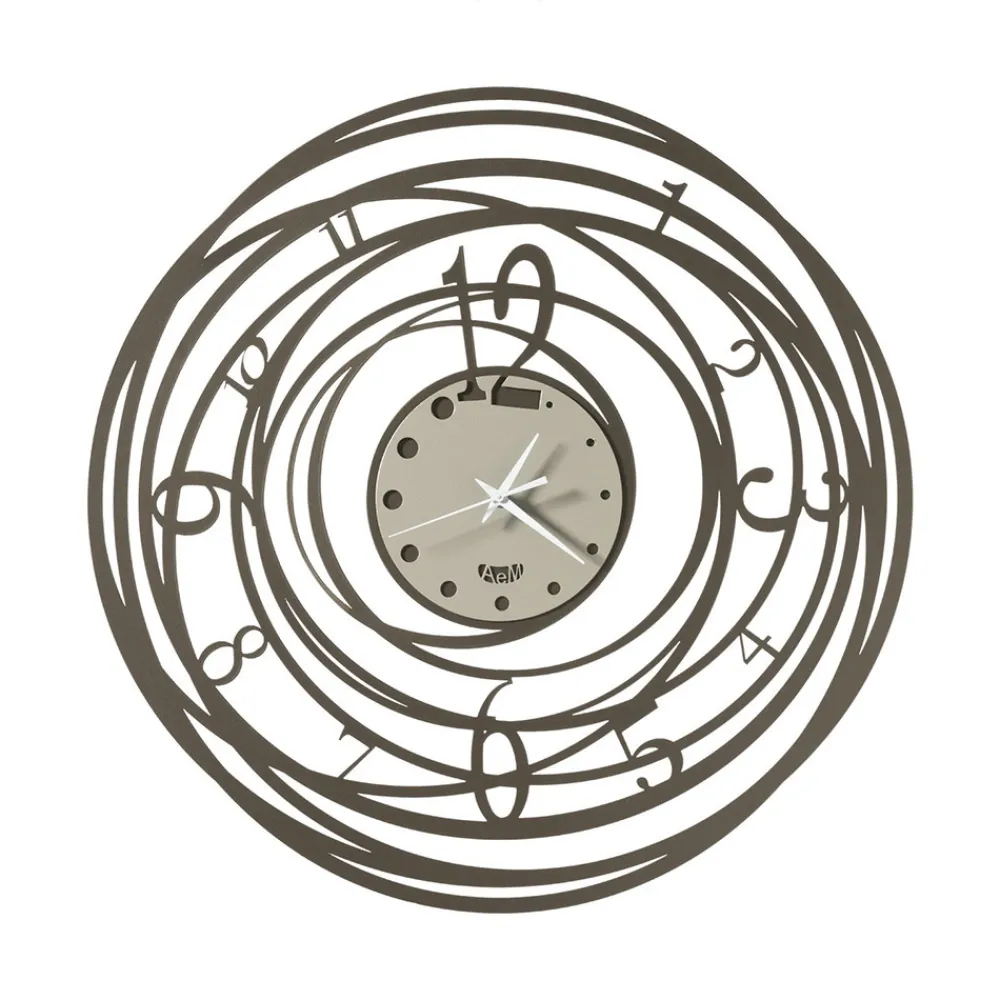 Viadurini Time Design Wanduhren-Runde Wanduhr in Eisen verziertem Design in 3 Farben - Doric
