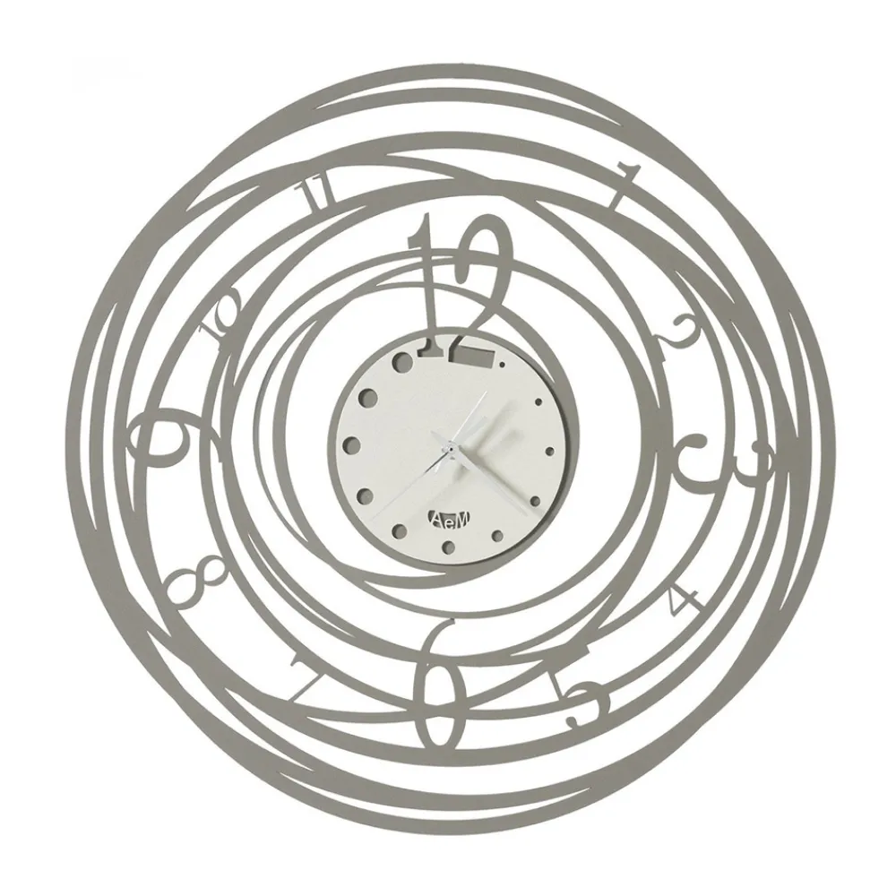 Viadurini Time Design Wanduhren-Runde Wanduhr in Eisen verziertem Design in 3 Farben - Doric
