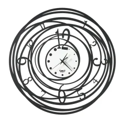 Viadurini Time Design Wanduhren-Runde Wanduhr in Eisen verziertem Design in 3 Farben - Doric