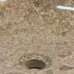 Viadurini Bathroom Steinwaschbecken-Runder Aufsatzwaschbecken aus Naturstein Ziva, Einzelstück