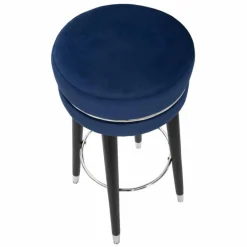 Viadurini Living Barhocker-Runder Barhocker im modernen Design aus Stoff und Holz - Rupert