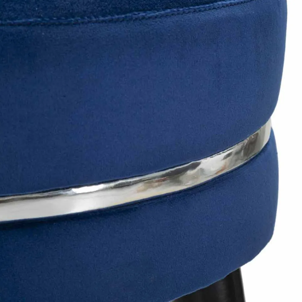 Viadurini Living Barhocker-Runder Barhocker im modernen Design aus Stoff und Holz - Rupert