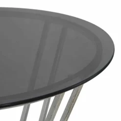 Viadurini Living Esstische-Runder Bartisch im modernen Design aus Eisen und Glas - Benita