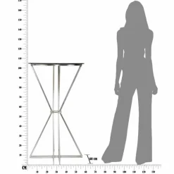 Viadurini Living Esstische-Runder Bartisch im modernen Design aus Eisen und Glas - Benita