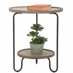 Viadurini Living Moderne Couchtische-Runder Couchtisch aus Eisen und MDF in modernem Design - Luther