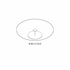 Viadurini Living Moderne Couchtische-Runder Couchtisch aus extra klarem Glas, Luxus Made in Italy - Giovannino